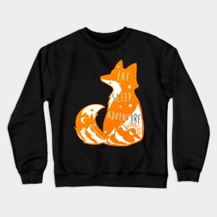 Fjallraven - fox of adventure eat and sleep black Crewneck Sweatshirt